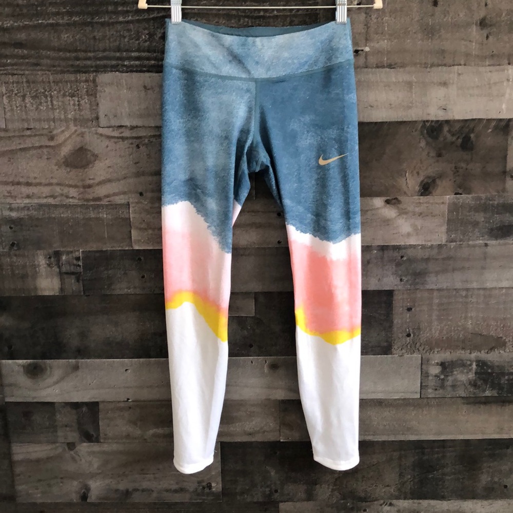 Nike Watercolor Dri-Fit Running Leggings